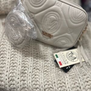 Valentino Orlandi Cream Crossbody Bag